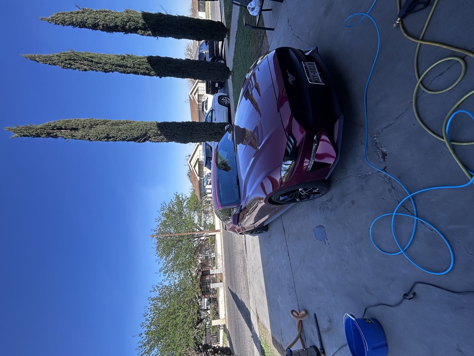 Ford Mustang GT &mdash; hand wash in progress